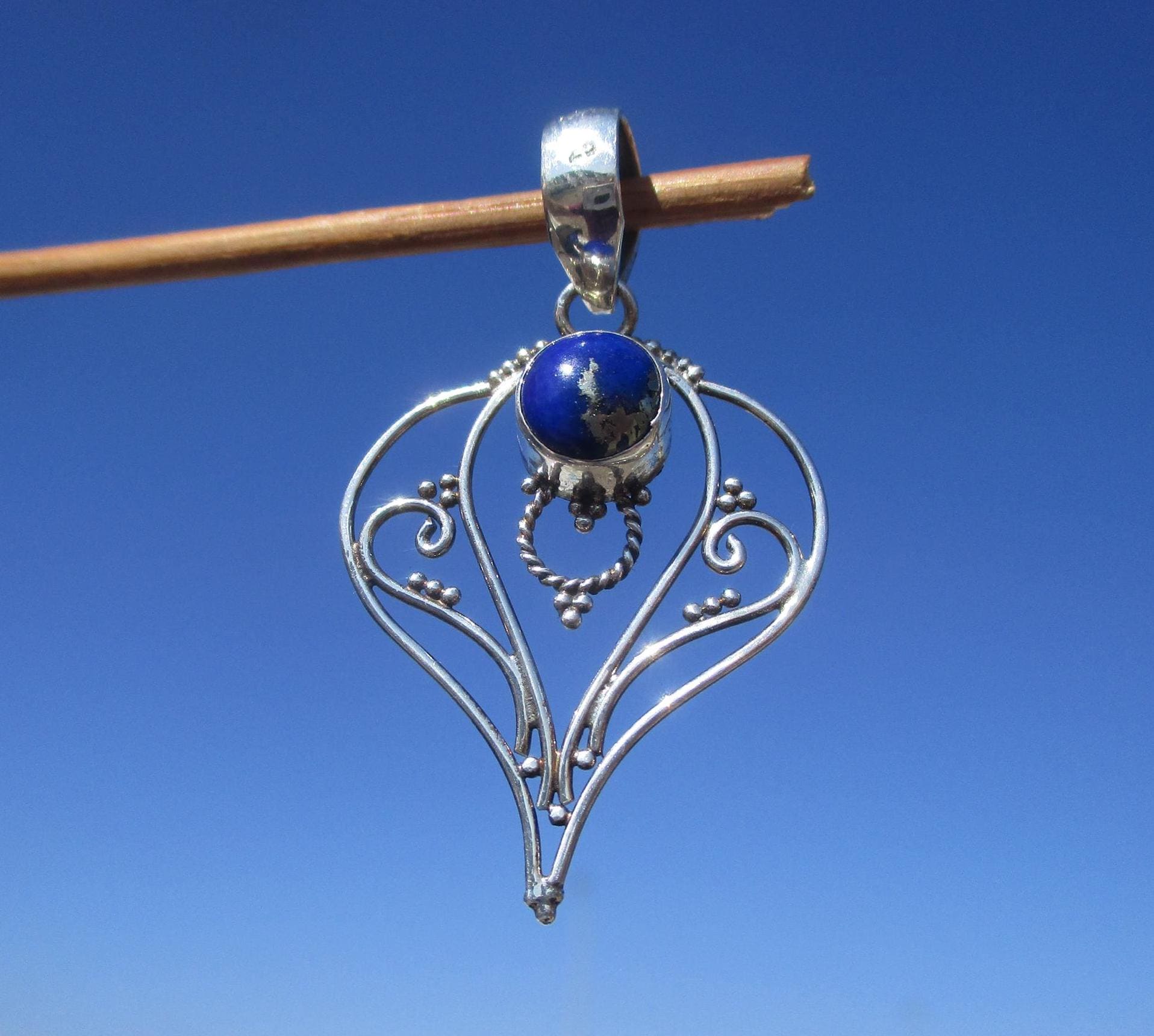Lapislazuli - Anhänger Silber 925 von THORALFWOLF