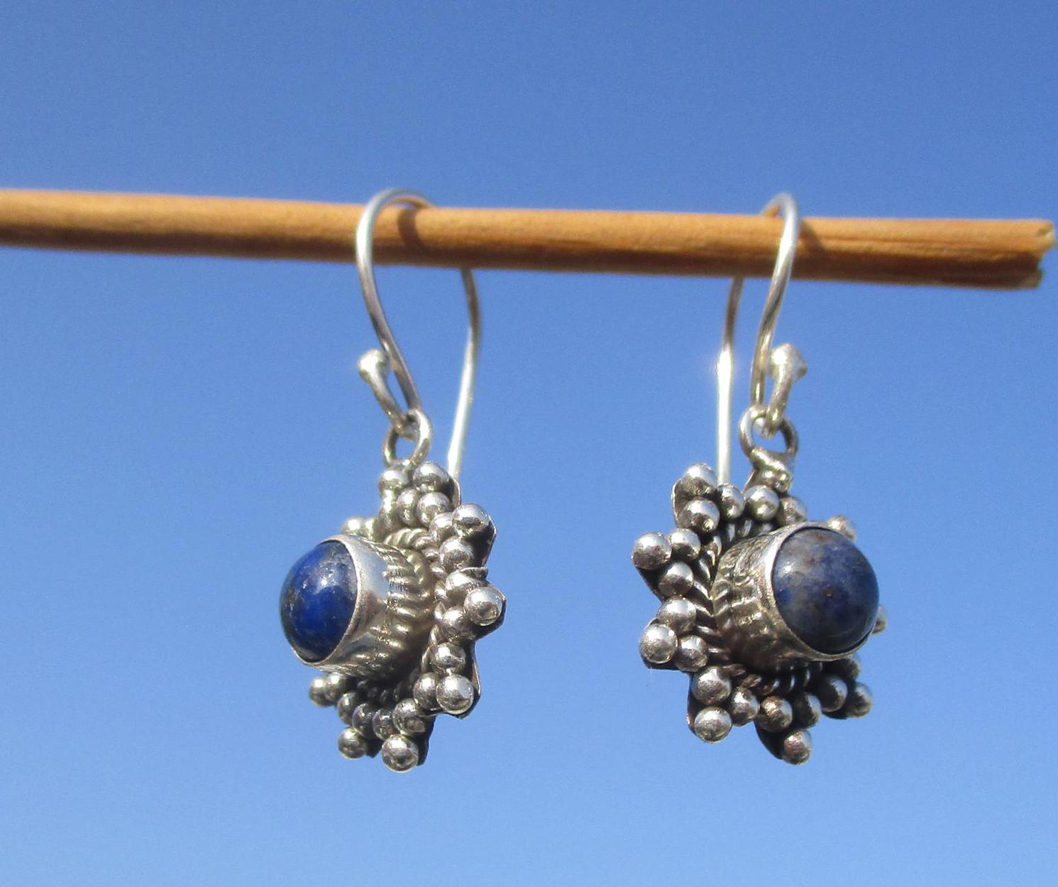 Lapislazuli - Ohrhänger Silber 925 von THORALFWOLF