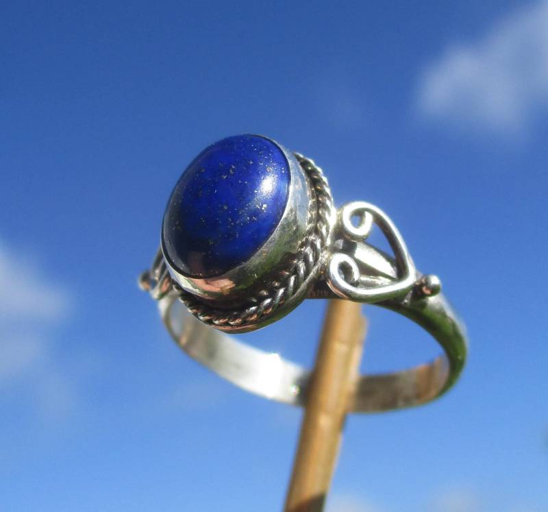 Lapislazuli - Ring Gr. 17 Silber 925 von THORALFWOLF