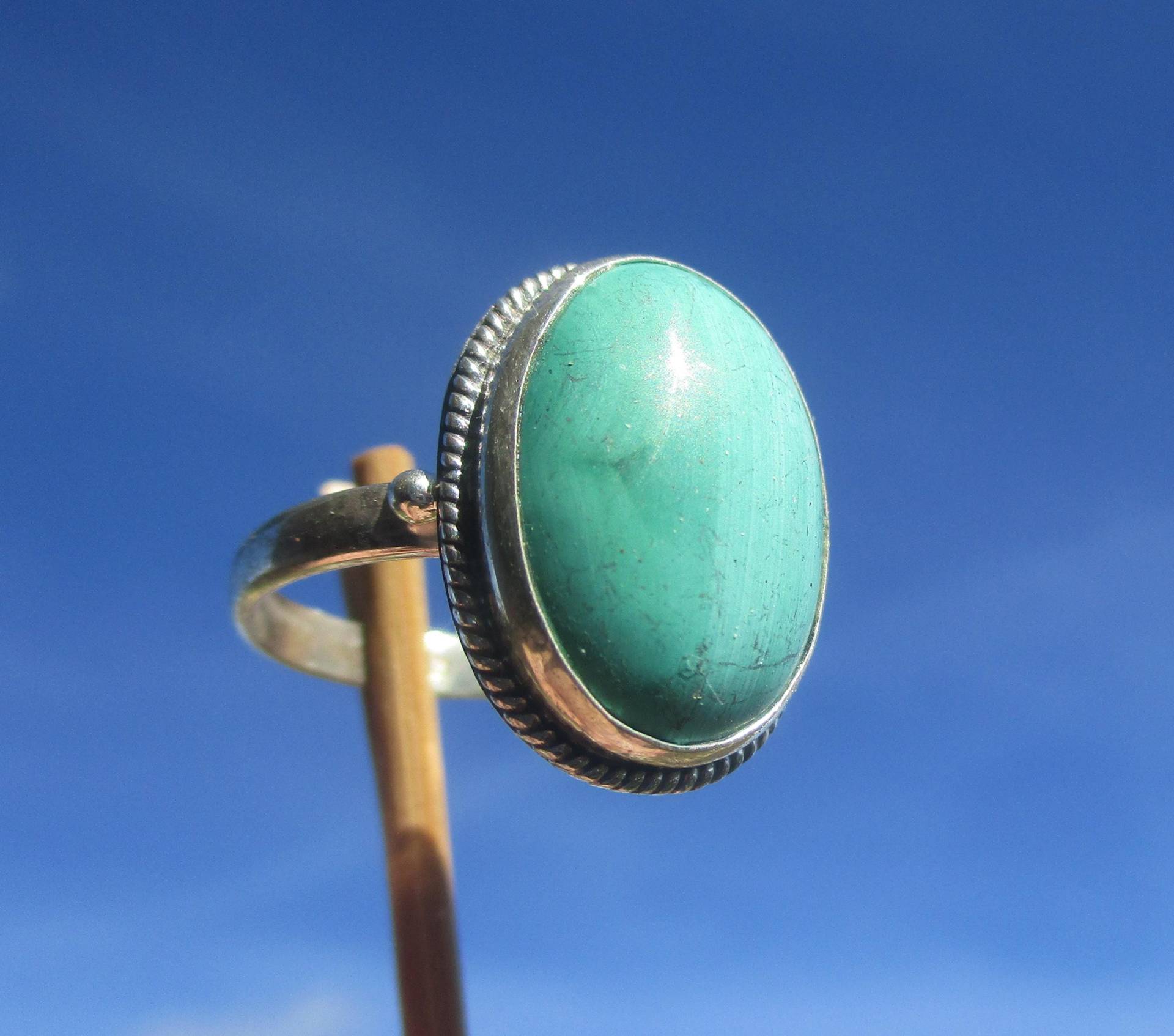 Malachit , Ring Gr. 18, 75 Silber 925 von THORALFWOLF