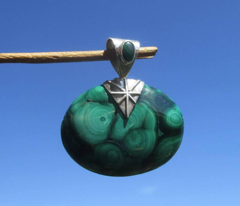 Malachit - Anhänger Silber 925 Mit Malachit - Anhänger Silber 925 Mit von THORALFWOLF