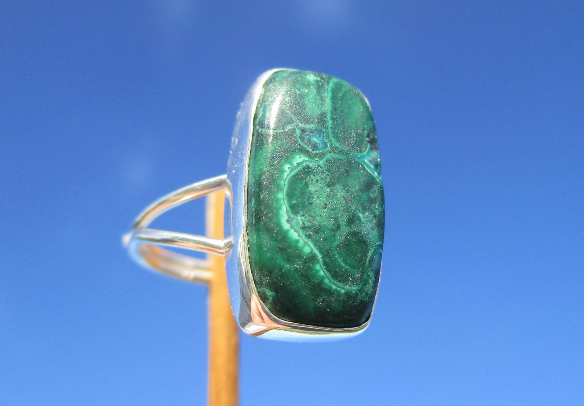 Malachit Mit Chrysokoll , Ring Gr. 18 Silber 925 Malachit Mit Chrysokoll , Ring Gr. 18 Silber 925 von THORALFWOLF