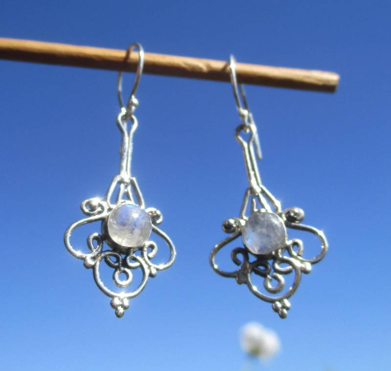 Mondstein - Ohrhänger Silber 925 von THORALFWOLF