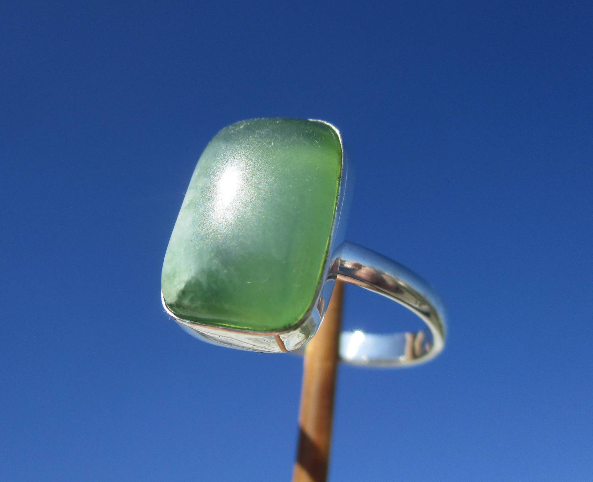 Nephrit - Jade Aus Kanada Ring Gr. 18, 75 Silber 925 Nephrit - Jade Aus Kanada Ring Gr. 18, 75 Silber 925 von THORALFWOLF