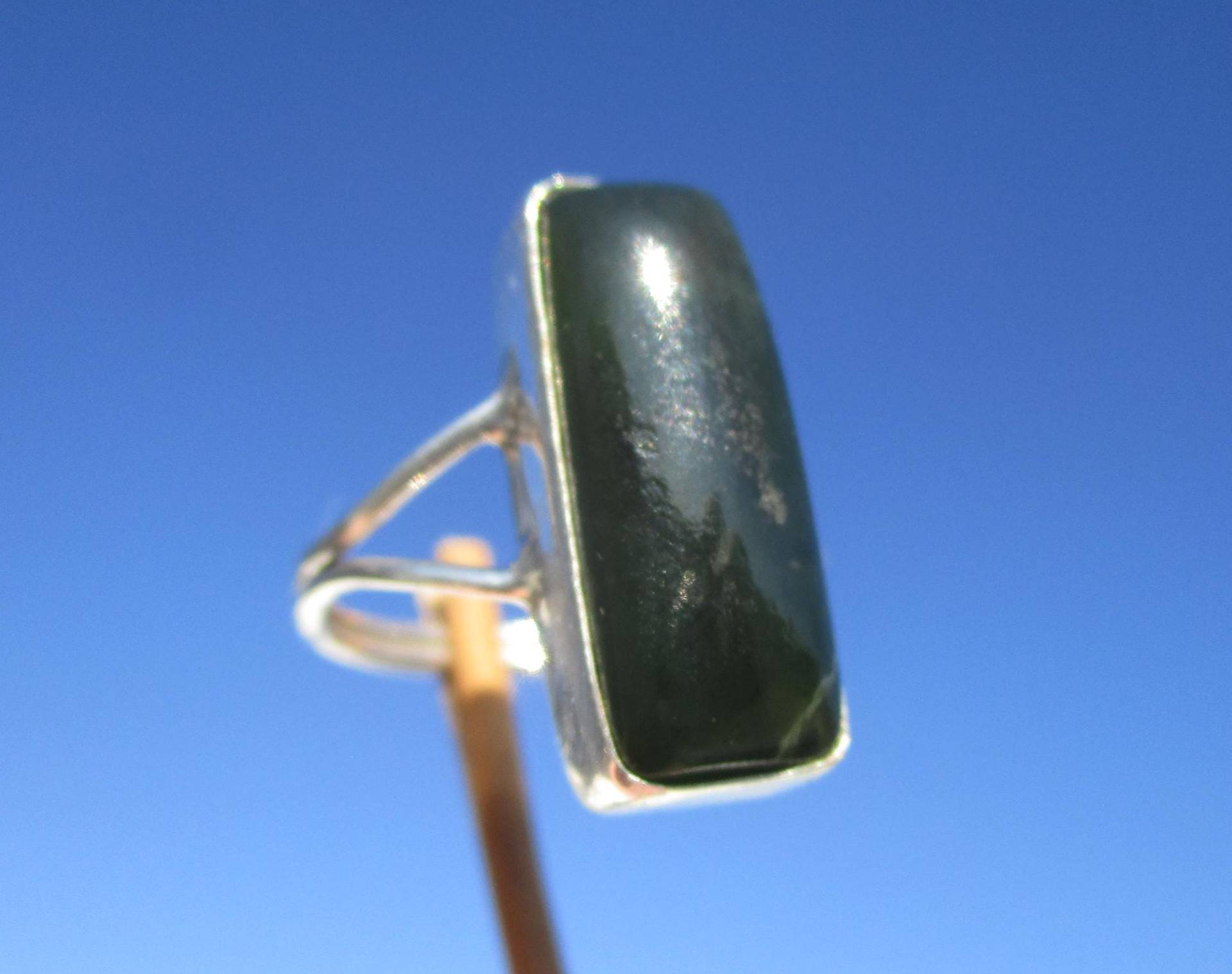 Nephrit - Jade Aus Kanada Ring Gr. 18, 75 Silber 925 Nephrit - Jade Aus Kanada Ring Gr. 18, 75 Silber 925 von THORALFWOLF