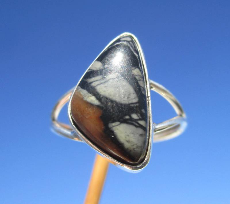 Picasso - Jaspis Ring Gr. 18, 75 Silber 925 Picasso - Jaspis Ring Gr. 18, 75 Silber 925 von THORALFWOLF