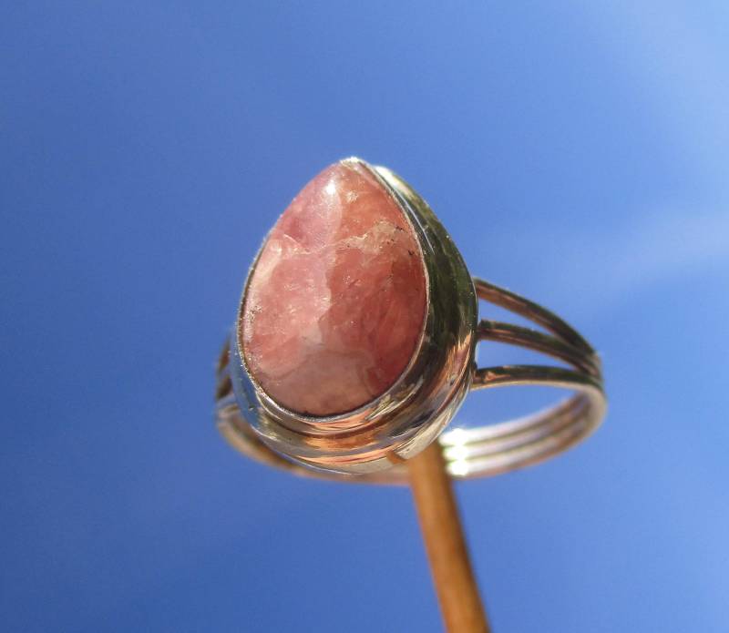Rhodochrosit Aus Argentinien - Ring Gr. 18, 75 Silber 925 von THORALFWOLF