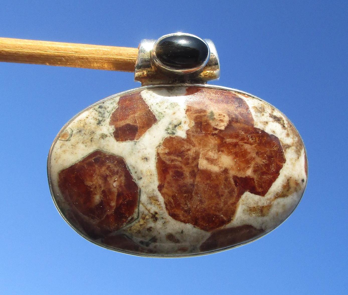 Spessartin - Anhänger Silber 925 Mit Onyx Spessartin - Anhänger Silber 925 Mit Onyx von THORALFWOLF
