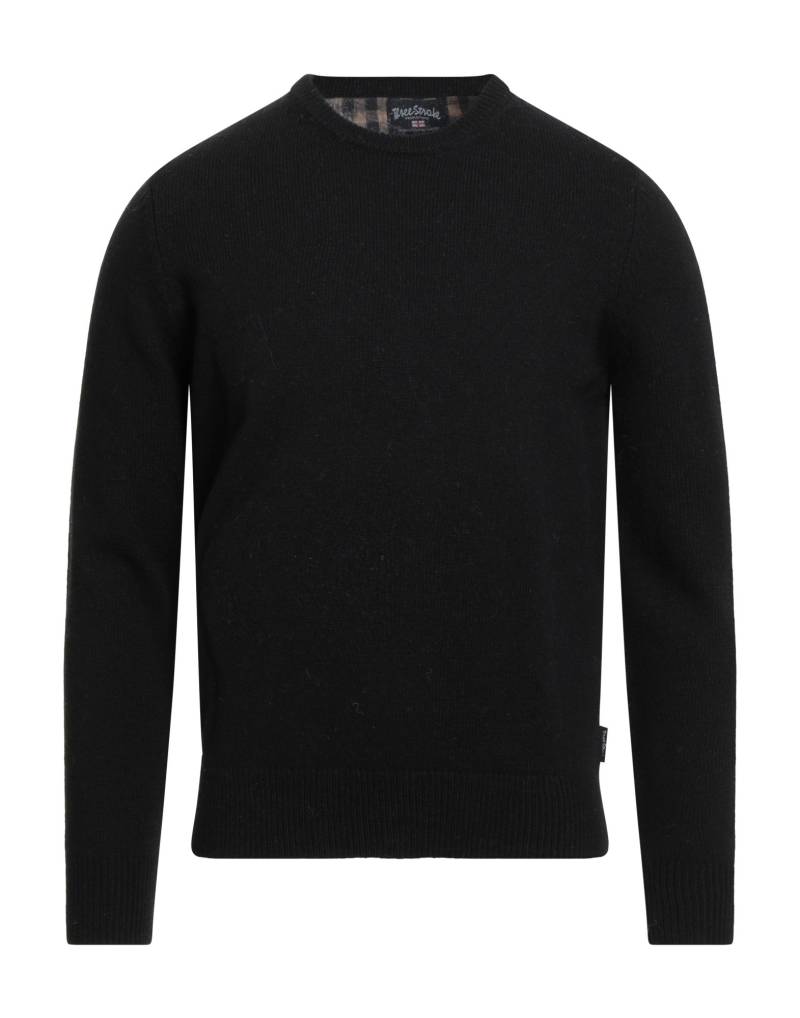 THREE STROKE Pullover Herren Schwarz von THREE STROKE