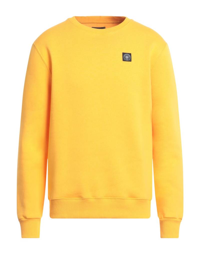 THREE STROKE Sweatshirt Herren Mandarine von THREE STROKE