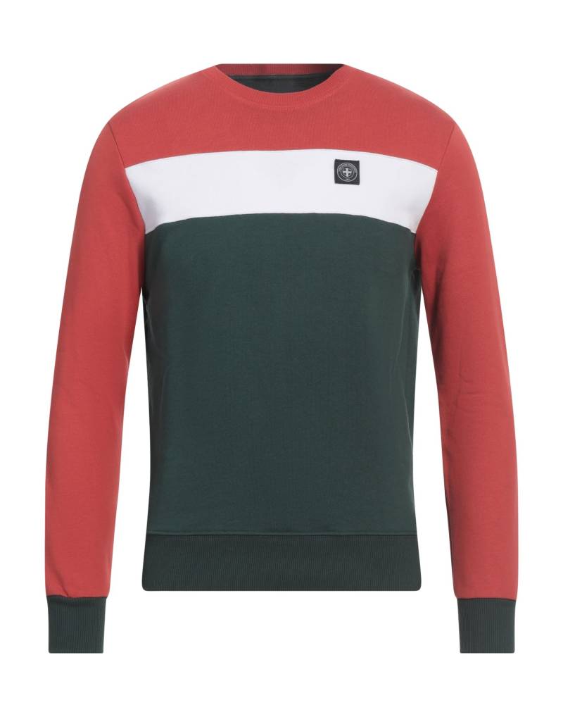 THREE STROKE Sweatshirt Herren Rostrot von THREE STROKE