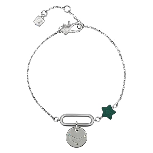 THUN - Armband mit Stern und Anhänger "Steinbock" - Metall und Keramik - Kollektion Für Sie gewidmet - 16 + 3 cm von THUN