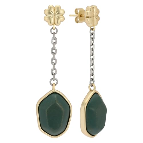 THUN - Ohrhänger mit Stein und Kleeblatt - Keramik - Kollektion gewidmet - 6 cm von THUN