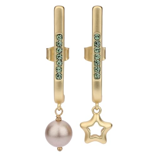 THUN - Ohrhänger mit Stern und Perle - Metall - Kollektion gewidmet - 4 cm von THUN