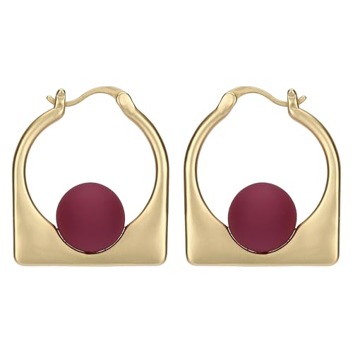 THUN - Ohrringe mit bunter Kugel - Metall - Kollektion für Sie gewidmet - 2,2 x 2,4 cm von THUN