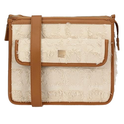 THUN - Umhängetasche aus Stoff und Kunstleder - Außen: 100% Polyester, Ausführung: 100% Polyester mit PU-Beschichtung, Metall - Kollektion Sempre con Me - 26 x 13 x 22 cm von THUN