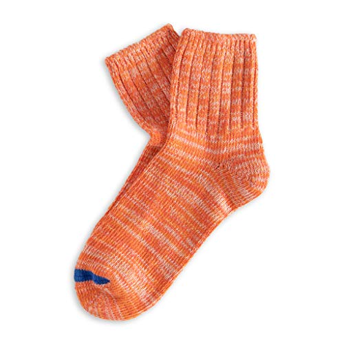 THUNDERS LOVE | Unisex Socks | Size 39-45 | Blend Light Short Model | Orange | Cotton Socks | Recycled Cotton 90% | Soft and Padded Touch | Ribbed Socks | Comfort | Ergonomic Adjustment von THUNDERS LOVE