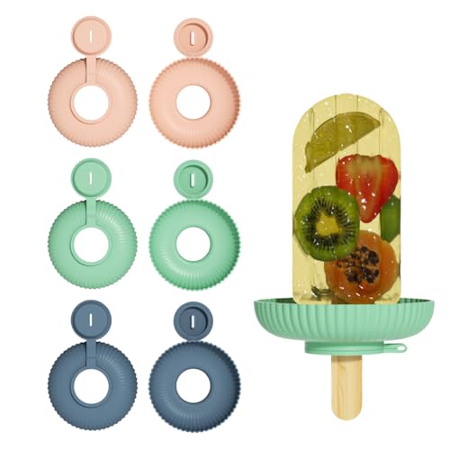 THXFUNAREA 3 Stück Tropffrei Eis am Stiel-Halter für Kinder,Silikon Eis Halter für Kinder Eis am Stiel-Halter Halter Silikon Eishalterung Kinder Popsicle Holder für Kinder Kleinkinder von THXFUNAREA