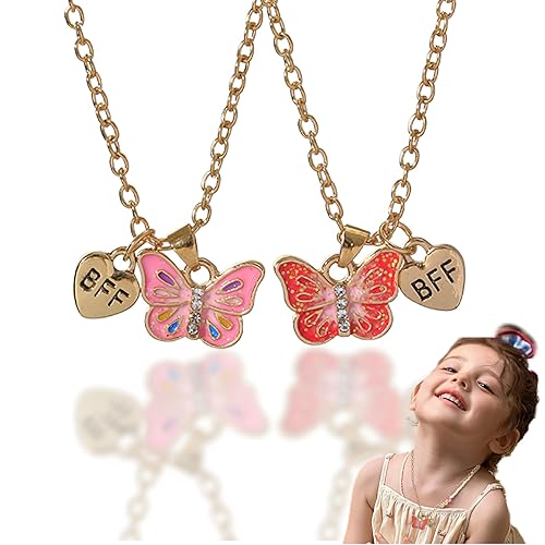THXFUNAREA Beste Freunde Ketten - 2-teiliges Set Freundschaftsketten für Mädchen & Damen, für Geburtstag, Weihnachten, Brautjungfer oder Schwestern von THXFUNAREA