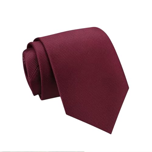THXFUNAREA Herren Krawatte krawatte rot– Klassische 8 cm Satin-Krawatte in einfarbigem Design, ideal für Geschäftstermine, festliche Anlässe und die Freizeit von THXFUNAREA