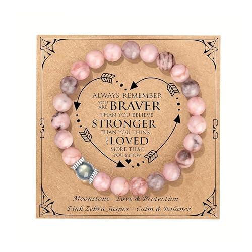 THXFUNAREA Naturstein Armband,Bracelet Women Idee Original Geschenk Teenager Mädchen Geschenke Weihnachten Frau Geburtstagsgeschenk Armband Geschenk für geburtstagsgeschenk frau Tochter Mutter von THXFUNAREA