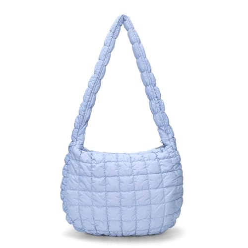 TIAASTAP Gesteppte Umhängetasche für Damen Puffer Bag Gesteppte Tasche Leicht Puffy Tote Bag Faltbare Gesteppte Schultertasche von TIAASTAP