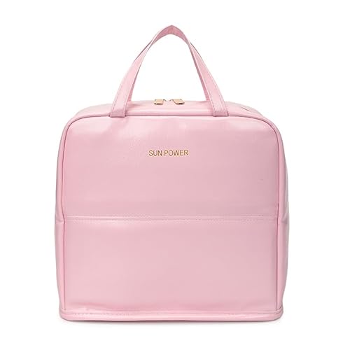 TIAASTAP Groß Kosmetiktasche wasserdichte Kunstleder – Kulturtasche Make up Organizer Tasche mit Mesh-Innenfächern | Schminktasche Kosmetikkoffer Geschenke für Frauen Mädchen von TIAASTAP