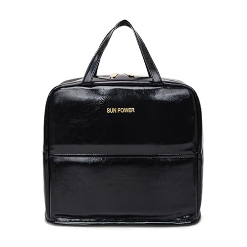 TIAASTAP Groß Kosmetiktasche wasserdichte Kunstleder – Kulturtasche Make up Organizer Tasche mit Mesh-Innenfächern | Schminktasche Kosmetikkoffer Geschenke für Frauen Mädchen von TIAASTAP