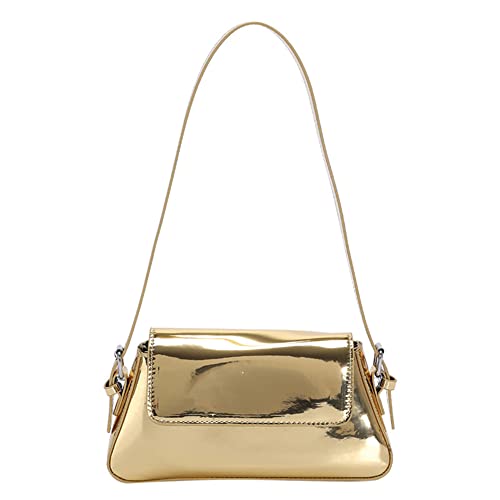 TIAASTAP Handtasche Damen Klein Umhängetasche Abendtasche y2k Hobo Bag Schultertasche Clutch Geldbörse Mini Handtasche Vintage & Elegant, Handbags Shoulder Bag for Women, Gold von TIAASTAP