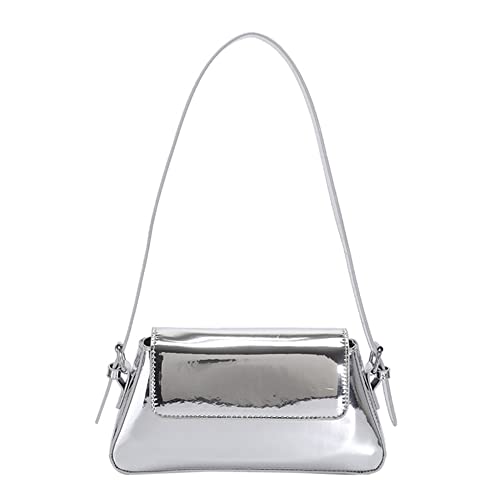 TIAASTAP Handtasche Damen Klein Umhängetasche Abendtasche y2k Hobo Bag Schultertasche Clutch Geldbörse Mini Handtasche Vintage & Elegant, Handbags Shoulder Bag for Women, Silber von TIAASTAP