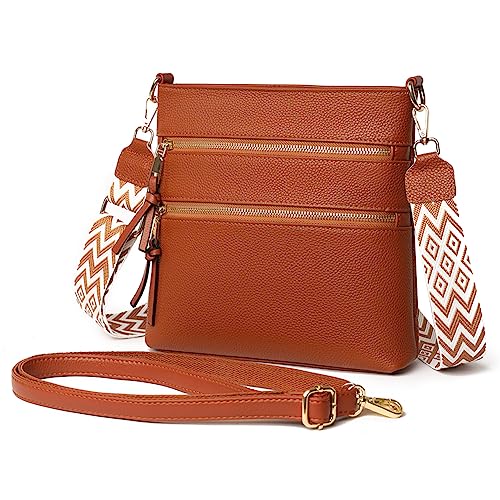 TIAASTAP Handtasche Damen Klein Umhängetasche Echtes Leder Schultertasche Elegante Crossbody Bag Damen Leder Handytasche zum Umhängen damen-umhängetaschen mit zwei verstellbaren Schultergurt von TIAASTAP