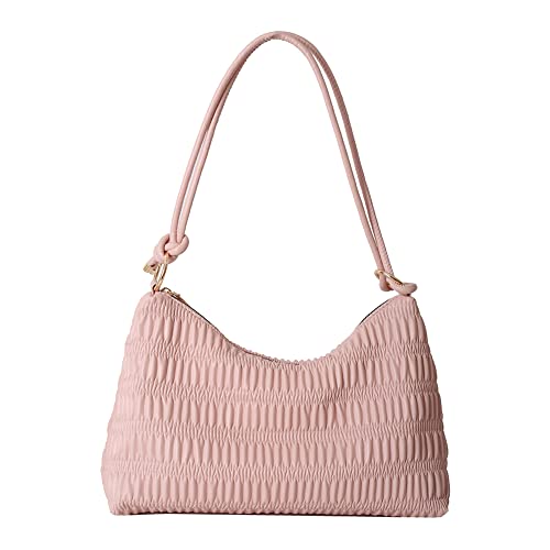 TIAASTAP Handtaschen Damen Klein Umhängetasche PU Leder Schultertasche 90er Jahre Tasche Tote Bag Shoulder Bag Vintage Y2K Handtaschen Hobo Bag Mini Bag, Rosa von TIAASTAP