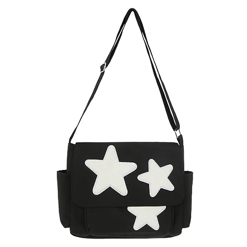 TIAASTAP Kawaii Kuriertasche für Damen Aesthetic School Bag Messenger Bag Gross Umhängetasche Crossbody Bag Damen Hobo Bag Tote Bag Schultertasche mit mehreren Fächern, Kawaii Schulsachen von TIAASTAP