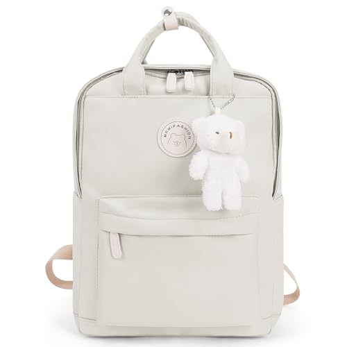 TIAASTAP Kawaii Rucksack Schule für Teenager Mädchen, Aesthetic School Bag Cute Backpack Wasserdicht Schulrucksack Mädchen Schultasche 14 Zoll Laptop Rucksack Kinderrucksack Schulranzen von TIAASTAP