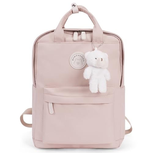 TIAASTAP Kawaii Rucksack Schule für Teenager Mädchen, Aesthetic School Bag Cute Backpack Wasserdicht Schulrucksack Mädchen Schultasche 14 Zoll Laptop Rucksack Kinderrucksack Schulranzen von TIAASTAP