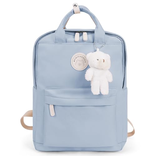 TIAASTAP Kawaii Rucksack Schule für Teenager Mädchen, Aesthetic School Bag Cute Backpack Wasserdicht Schulrucksack Mädchen Schultasche 14 Zoll Laptop Rucksack Kinderrucksack Schulranzen von TIAASTAP