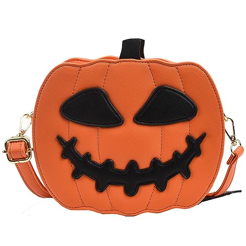 TIAASTAP Kürbis Handtasche für Halloween Gothic Umhängetasche Geldbörse Neuheit Teufel Crossbody Schultertasche Halloween Geschenke Goth Taschen Halloween Deko Kürbis Tasche Halloween Kostüm von TIAASTAP