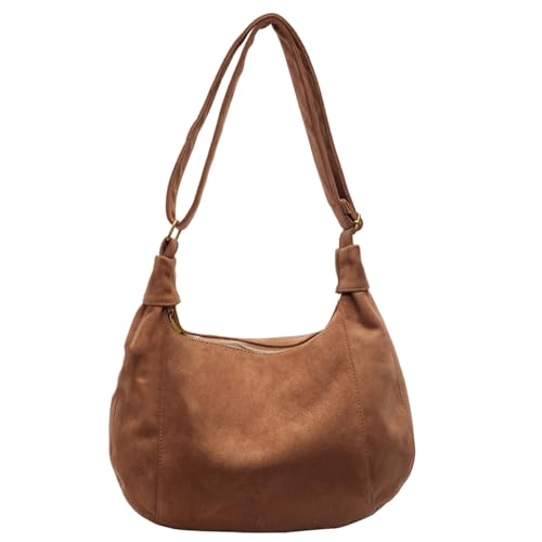 TIAASTAP Shopper Tasche Wildlederimitat Handtasche Damen klein Hobo Bag Vintage Schultertasche Beuteltasche für Everyday und Uni y2k Shoulder Bag Women von TIAASTAP