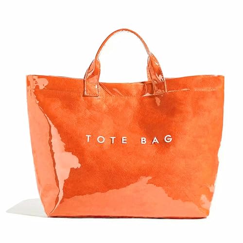 TIAASTAP Tote Bag Damen Groß PVC Handtasche Shopper Tasche Groß Handbags Henkeltaschen Schultertasche Damen Gross Beuteltasche Tragetasche Shopper Bag Arbeitstasche von TIAASTAP