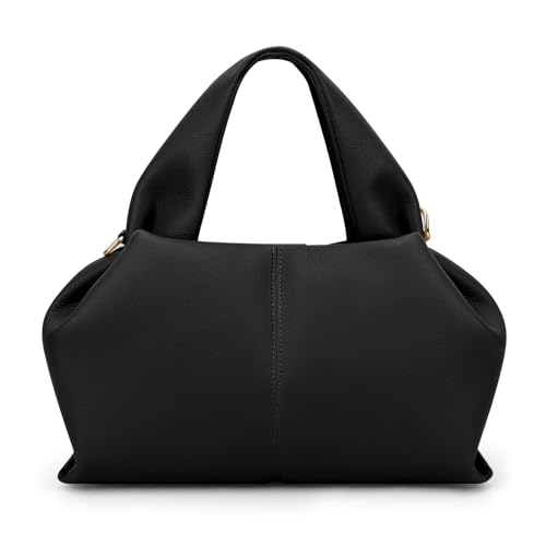 TIAASTAP kleine Handtasche für Damen Weiche Leder kleine Tasche Vintage Hobo Bag Beuteltasche Einfarbig Clutch Umhängetasche Damen klein Schultertasche Geldbörse Women's Shoulder Bag von TIAASTAP