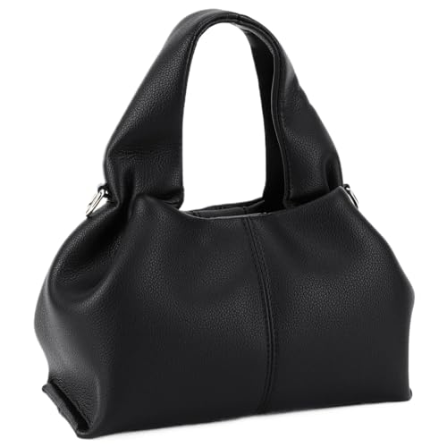 TIAASTAP kleine Handtasche für Damen Weiche Leder kleine Tasche Vintage Hobo Bag Beuteltasche Einfarbig Clutch Umhängetasche Damen klein Schultertasche Geldbörse Women's Shoulder Bag von TIAASTAP