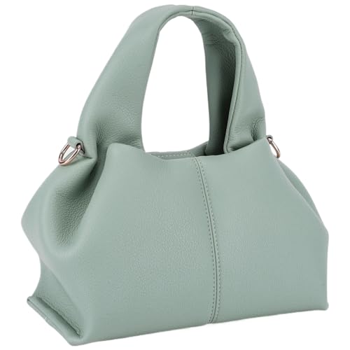 TIAASTAP kleine Handtasche für Damen Weiche Leder kleine Tasche Vintage Hobo Bag Beuteltasche Einfarbig Clutch Umhängetasche Damen klein Schultertasche Geldbörse Women's Shoulder Bag von TIAASTAP