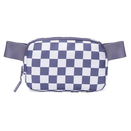TIAASTAP wasserdichte Bauchtasche Damen/Herren – Karierte Gürteltasche als Brusttasche- & Hüfttasche nutzbar | Diebstahlsicheres Crossbody Bag Festival-Outfit Accessoire von TIAASTAP