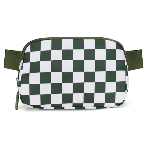 TIAASTAP wasserdichte Bauchtasche Damen/Herren – Karierte Gürteltasche als Brusttasche- & Hüfttasche nutzbar | Diebstahlsicheres Crossbody Bag Festival-Outfit Accessoire von TIAASTAP