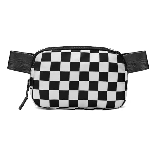 TIAASTAP wasserdichte Bauchtasche Damen/Herren – Karierte Gürteltasche als Brusttasche- & Hüfttasche nutzbar | Diebstahlsicheres Crossbody Bag Festival-Outfit Accessoire von TIAASTAP