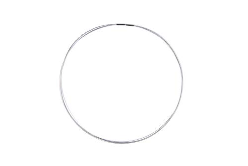 TIABELLE – Damen Drahtcollier 5-reihig Kunsttoffummantelter Edelstahl mit Titanverschluss Länge 50 cm von TIABELLE