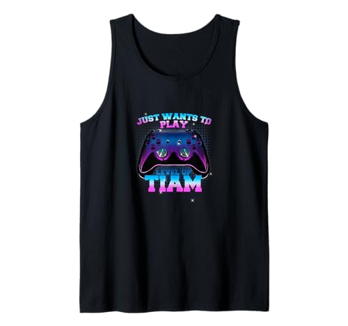 Herren TIAM - LEVEL UP mit Controller: WILL NUR SPIELEN Tank Top Herren TIAM - LEVEL UP mit Controller: WILL NUR SPIELEN Tank Top von TIAM Sohn Enkel Geburtstag Geschenkideen