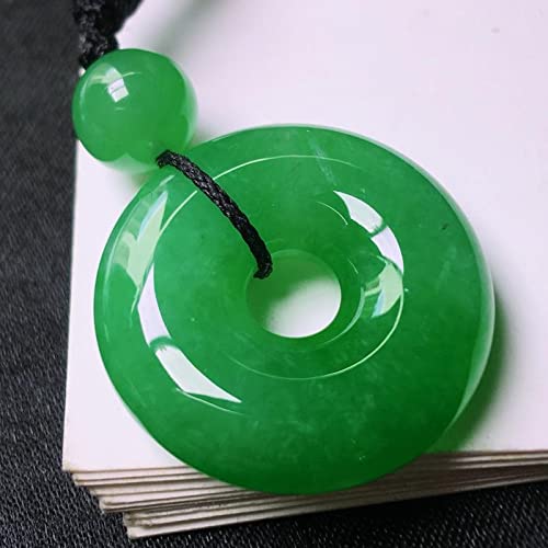 TIANHEY Natürliche A Myanmar Jade handgeschnitzte Jade Lucky Green Jade Anhänger Jade Halskette Männer Anhänger Schmuck Jade Halsketten von TIANHEY