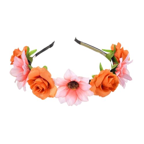 TIANQUXNGI Dekorativer Haarreif mit Sonnenblume, leuchtende Farben, für Karneval, Maskeraden und Mottoparty-Zubehör von TIANQUXNGI