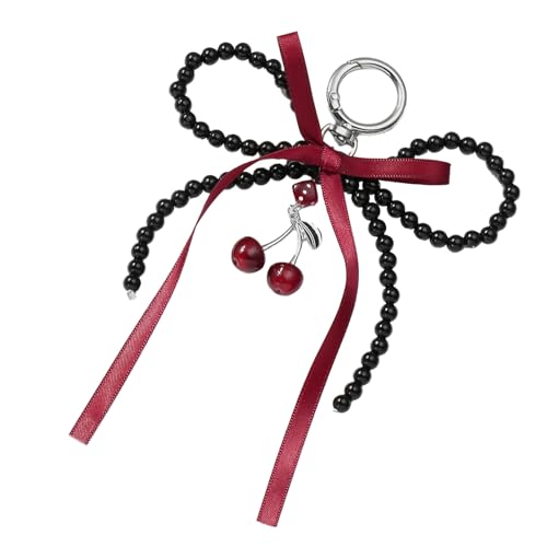 TIANQUXNGI Eleganter Schmetterlings-Anhänger mit Kunstperlen für Handtaschen, modisches Geldbörsen-Accessoire mit angenehmer Haptik, Wie beschrieben von TIANQUXNGI